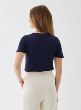 EXTRAFINE DOUBLE LAYER CASHMERE CREWNECK