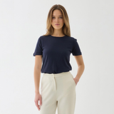 EXTRAFINE DOUBLE LAYER CASHMERE CREWNECK
