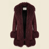 ALEXA SHEARLING & TIBETIAN LAMB COAT
