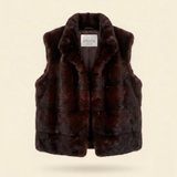 MINK VEST WITH CASHMERE KNIT BACKSIDE