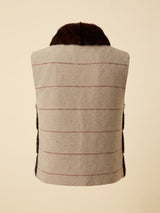 MINK VEST WITH CASHMERE KNIT BACKSIDE