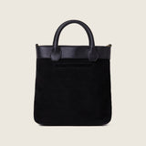 Back view of the Kelly Medium Shopper in black suede