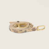 Desert sky python shoulder strap with gold hardware for the Stevie Medium Clutch