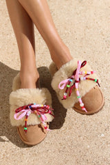 CARRIE PINK SHEARLING MULE
