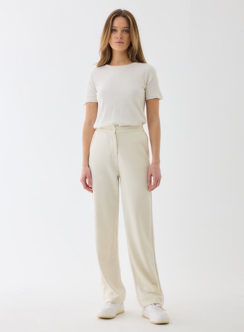 EXTRAFINE DOUBLE LAYER CASHMERE CREWNECK
