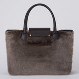 ALESSIA LARGE BROWN SHEARLING