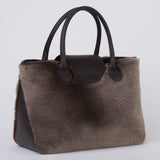 ALESSIA LARGE BROWN SHEARLING