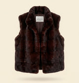MINK VEST WITH CASHMERE KNIT BACKSIDE