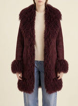 ALEXA SHEARLING & TIBETIAN LAMB COAT