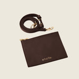 Removable brown pouch and shoulder strap from the Gisele Large Shopper