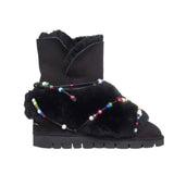 LEO RAINBOW BEADS Shearling Boots
