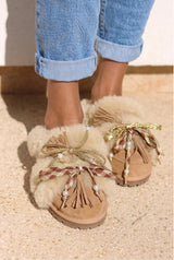 LOLA FESTIVE SHEARLING LOAFERS