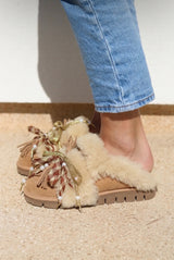 LOLA FESTIVE SHEARLING LOAFERS