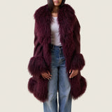ALEXA SHEARLING & TIBETAN LAMB COAT