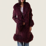 ALEXA SHEARLING & TIBETAN LAMB COAT