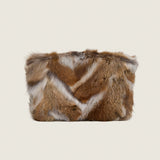 Taylor Mini Clutch in multicolor fox fur
