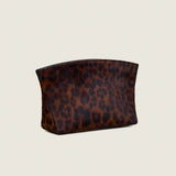 Taylor Mini Clutch in cheetah print calf hair, three-quarter view