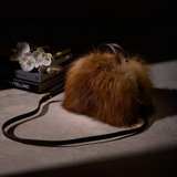 Dakota Mini bag in red fox fur
