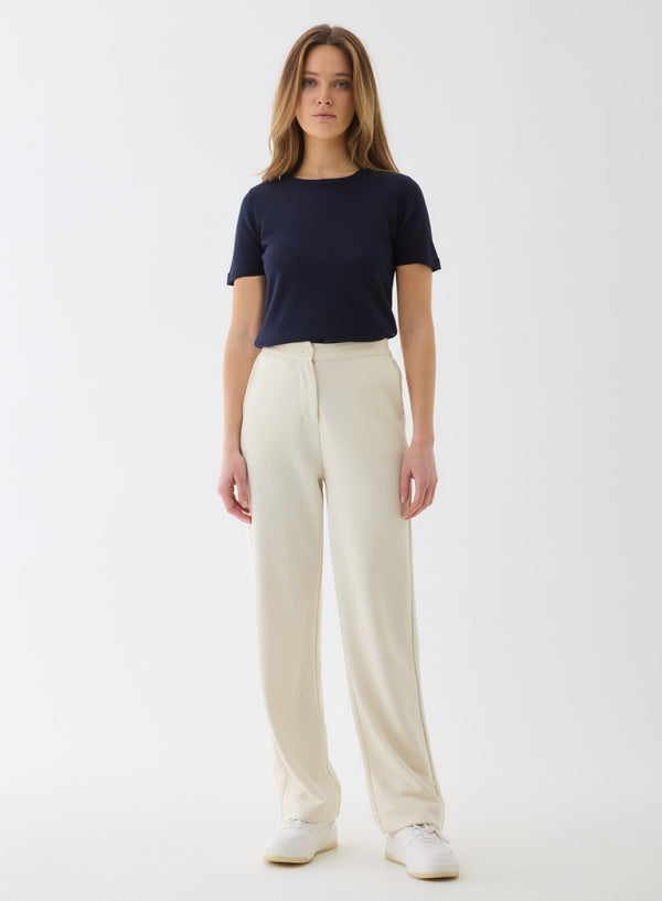 EXTRAFINE DOUBLE LAYER CASHMERE CREWNECK
