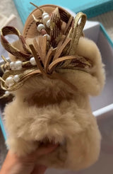 LOLA FESTIVE SHEARLING LOAFERS