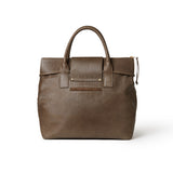 Alessia Large Tote Embossed All Taupe BOA back