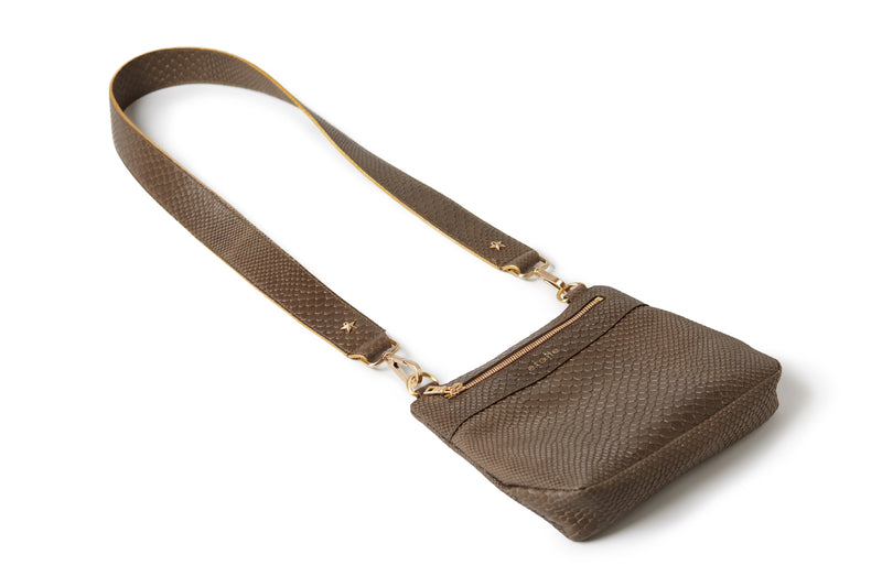 Crossbody Embossed All Taupe BOA