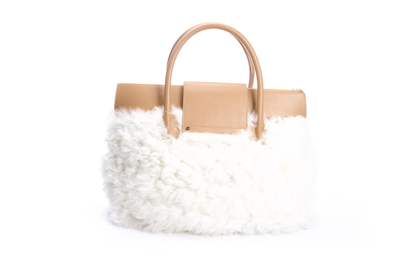 Alessia Large White Shearling