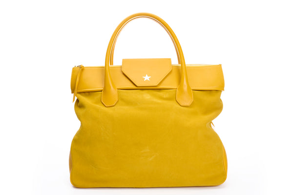 Alessia Large Yellow Suede