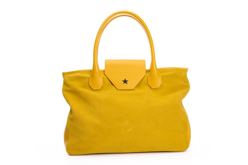Alessia Large Yellow Suede