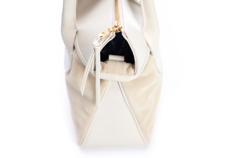Lucille Mini Off White Suede