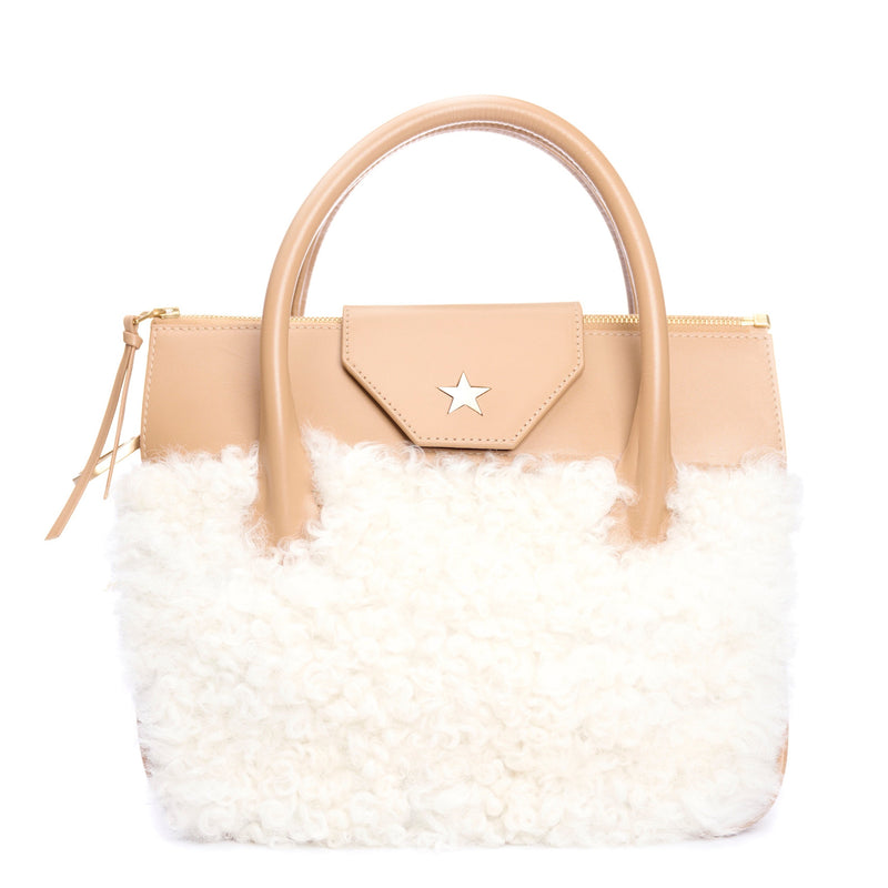 Lucille Mini White Shearling