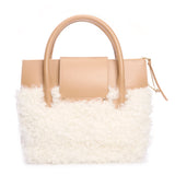 Lucille Mini White Shearling