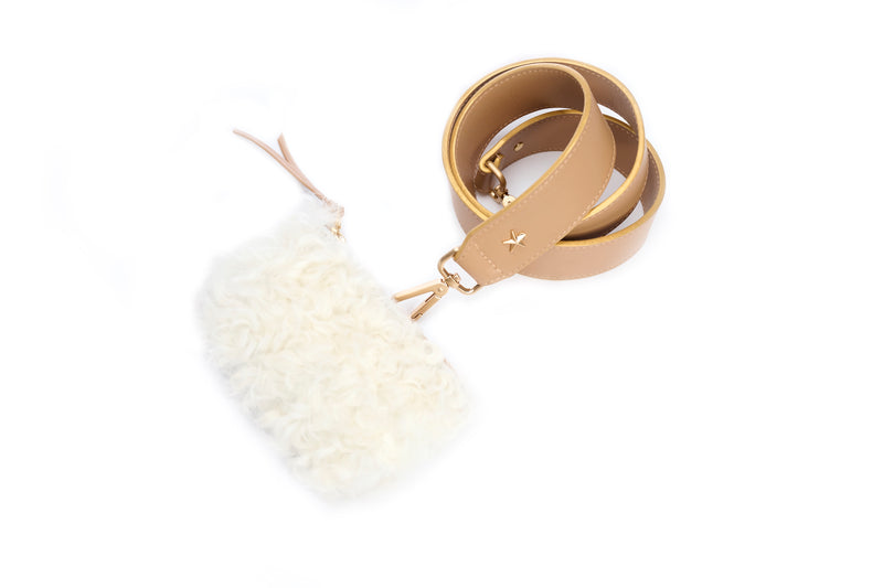 Lucille Mini White Shearling