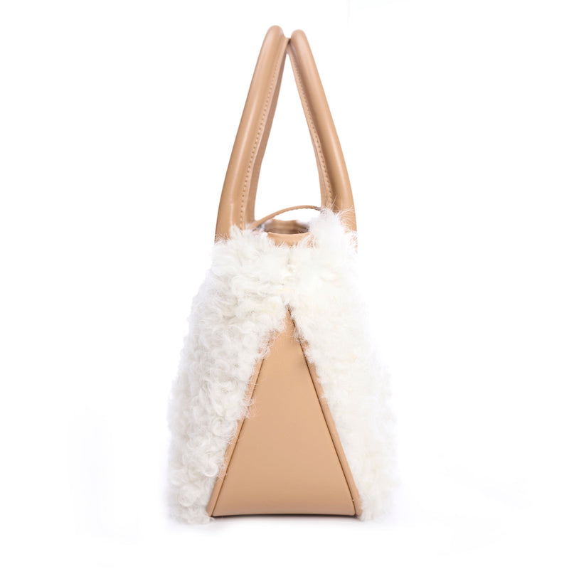 Lucille Mini White Shearling