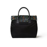  Alessia Large Tote Black / Wild Green Python
